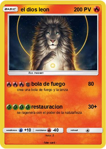 Pokemon el dios leon