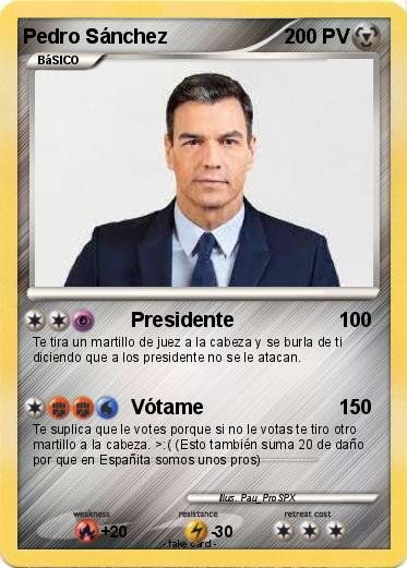 Pokemon Pedro Sánchez