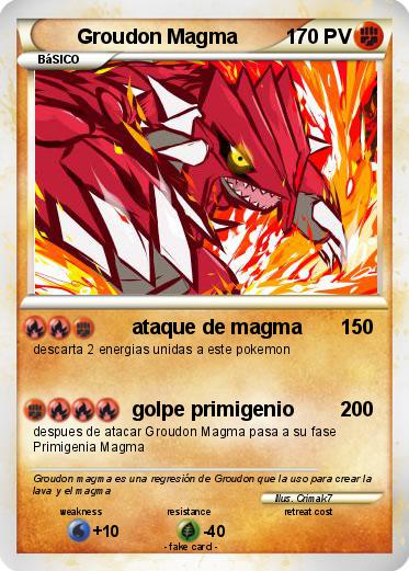 Pokemon Groudon Magma