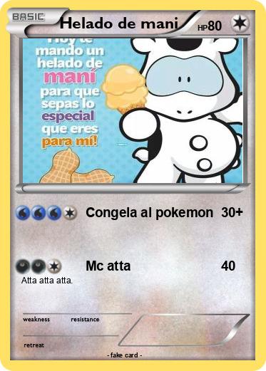 Pokemon Helado de mani