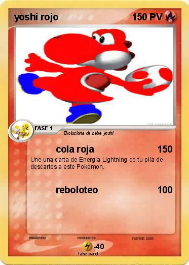 Pokemon yoshi rojo