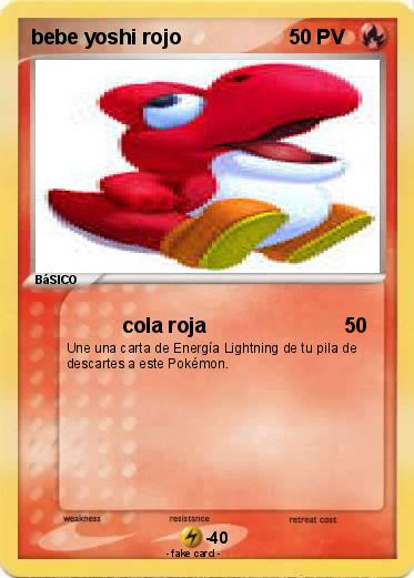 Pokemon bebe yoshi rojo