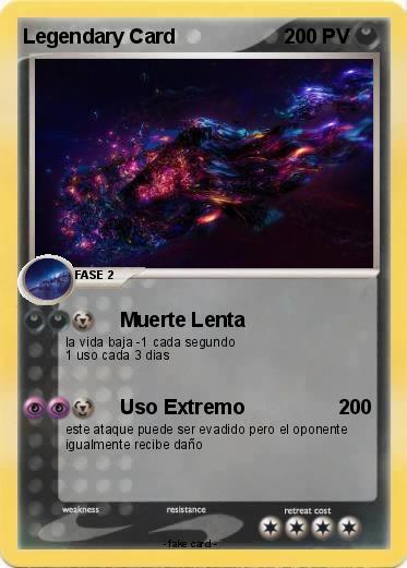 Pokemon Legendary Card