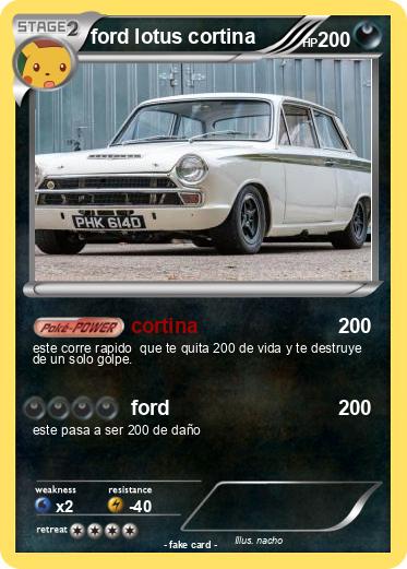 Pokemon ford lotus cortina