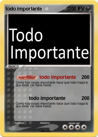 Pokemon todo importante