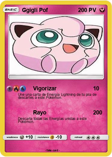 Pokemon Ggigli Pof