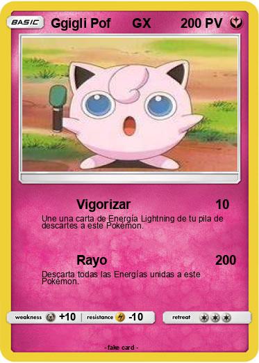 Pokemon Ggigli Pof      GX