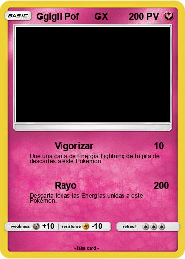 Pokemon Ggigli Pof      GX