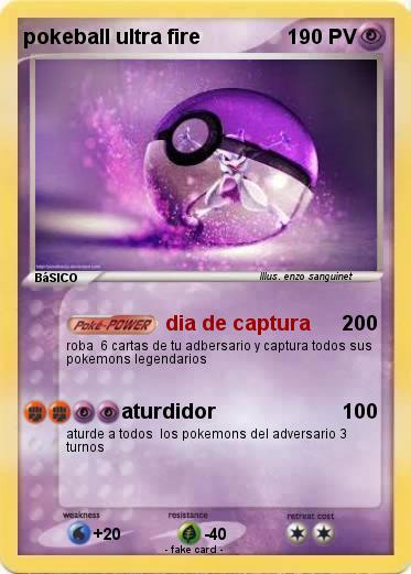 Pokemon pokeball ultra fire