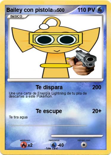 Pokemon Bailey con pistola