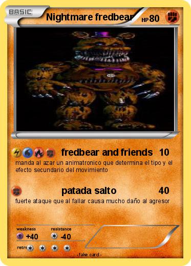 Pokemon Nightmare fredbear