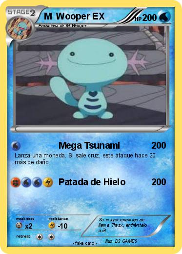 Pokemon M  Wooper EX