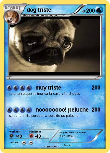 Pokemon dog triste