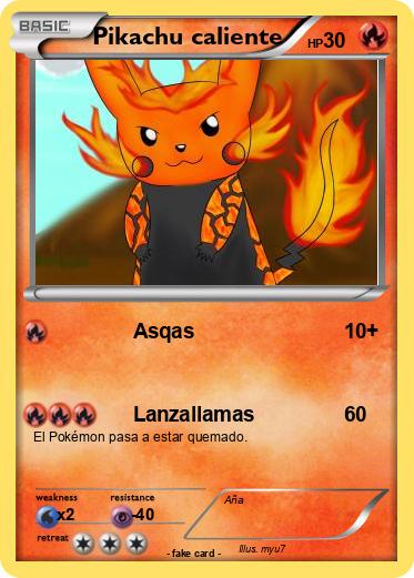 Pokemon Pikachu caliente