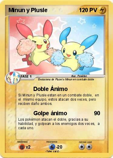 Pokemon Minun y Plusle