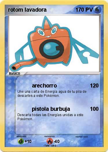 Pokemon rotom lavadora