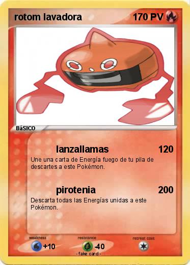 Pokemon rotom lavadora