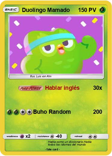 Pokemon Duolingo Mamado