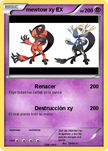 Pokemon mewtow xy EX