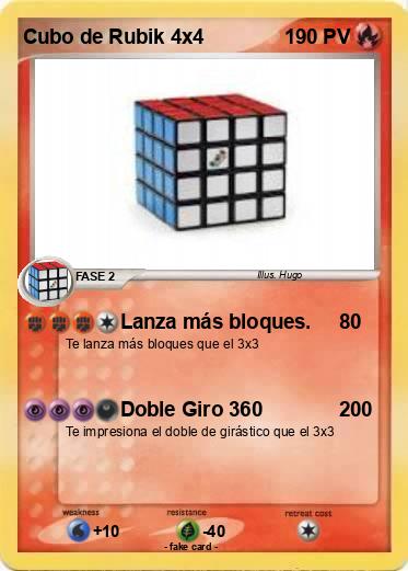 Pokemon Cubo de Rubik 4x4