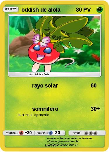 Pokemon oddish de alola