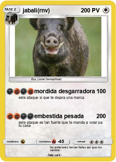 Pokemon jabali(rnv)