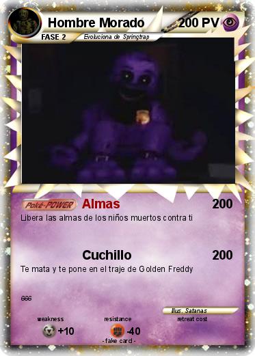 Pokemon Hombre Morado