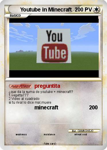 Pokemon Youtube in Minecraft