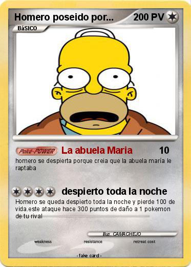 Pokemon Homero poseido por...
