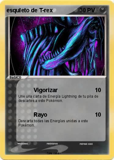 Pokemon esquleto de T-rex