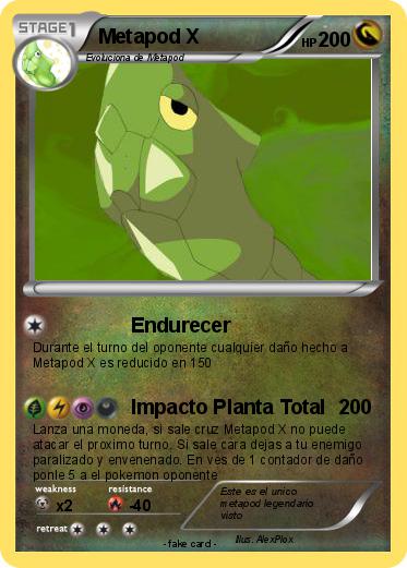 Pokemon Metapod X