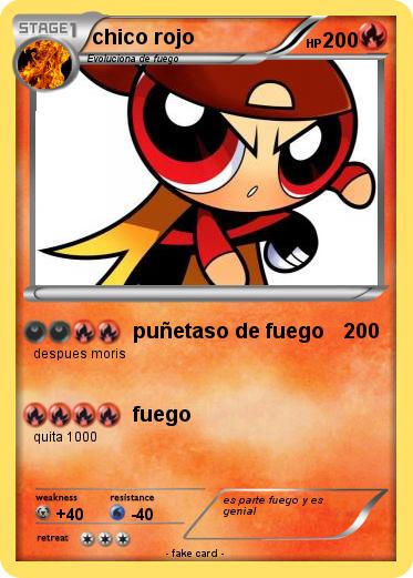 Pokemon chico rojo