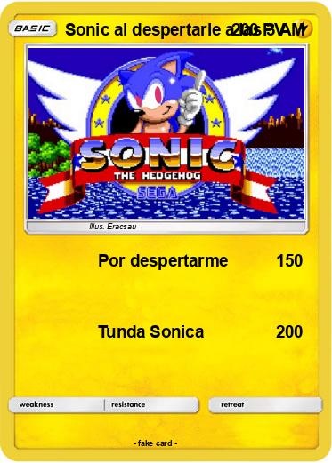 Pokemon Sonic al despertarle a las 3 AM