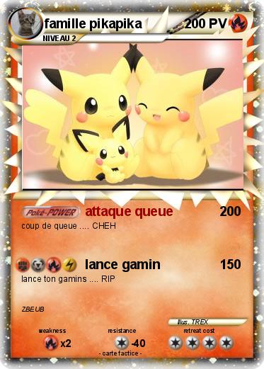 Pokemon famille pikapika
