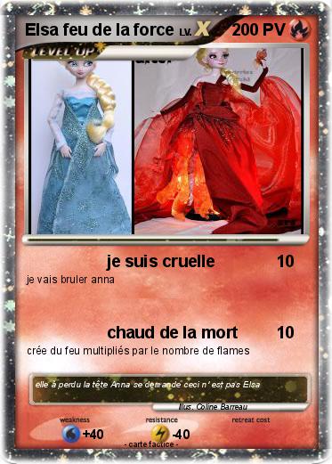 Pokemon Elsa feu de la force