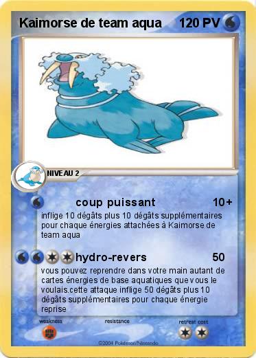 Pokemon Kaimorse de team aqua