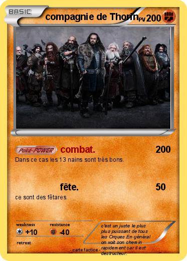 Pokemon compagnie de Thorin