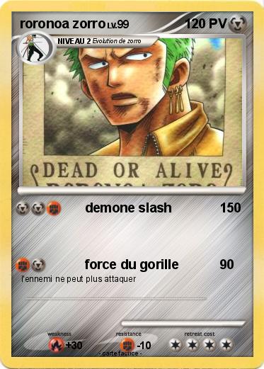 Pokemon roronoa zorro