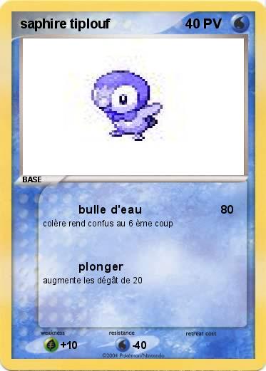 Pokemon saphire tiplouf