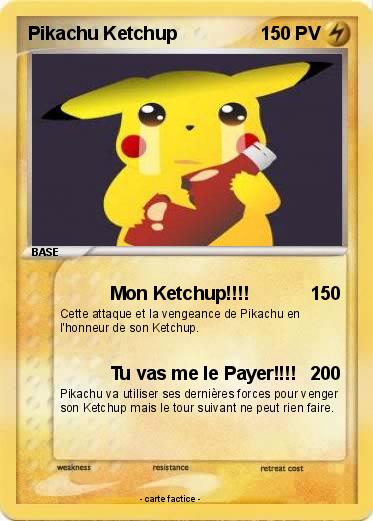 Pokemon Pikachu Ketchup