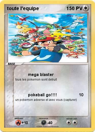 Pokemon toute l'equipe