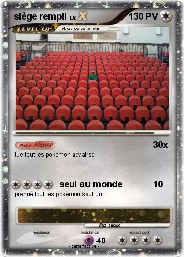 Pokemon siège rempli