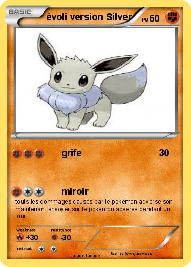 Pokemon évoli version Silver