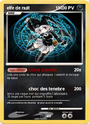 Pokemon elfe de nuit                     150