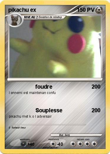 Pokemon pikachu ex