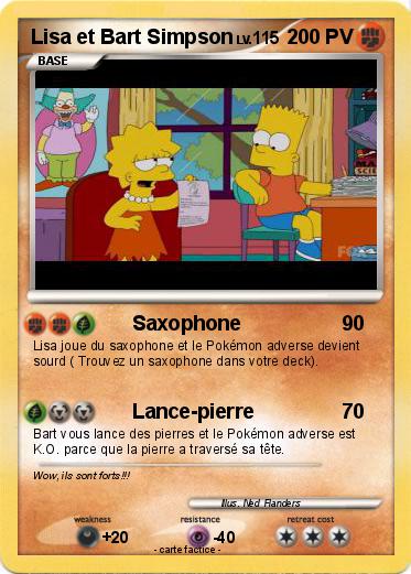 Pokemon Lisa et Bart Simpson