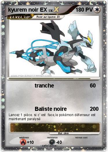 Pokemon kyurem noir EX