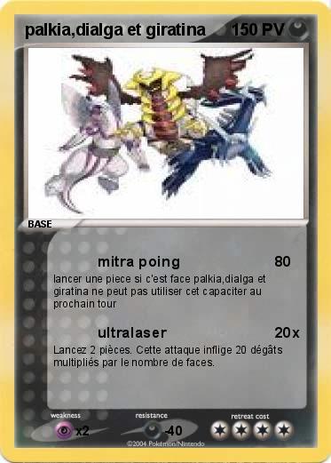 Pokemon palkia,dialga et giratina