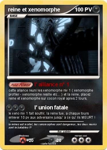 Pokemon reine et xenomorphe
