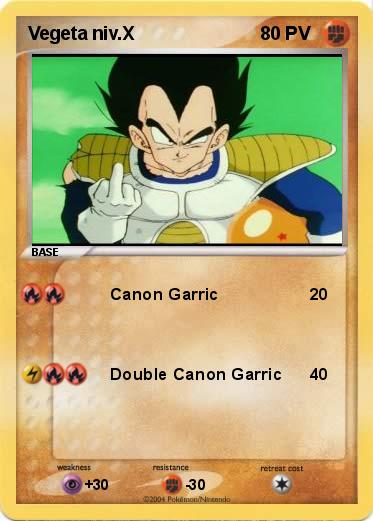 Pokemon Vegeta niv.X